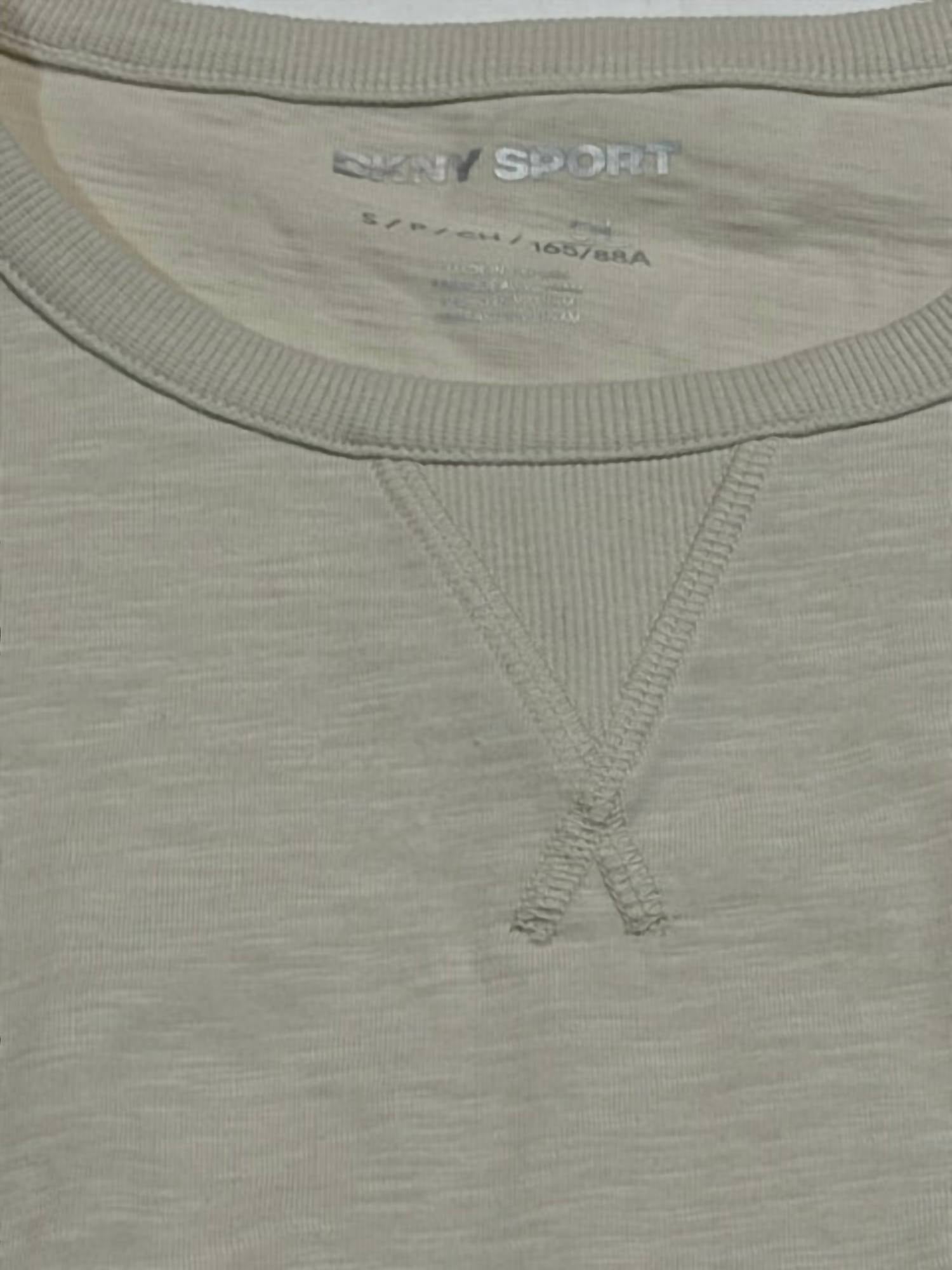 Dkny - V-inset Roll-sleeve T-shirt