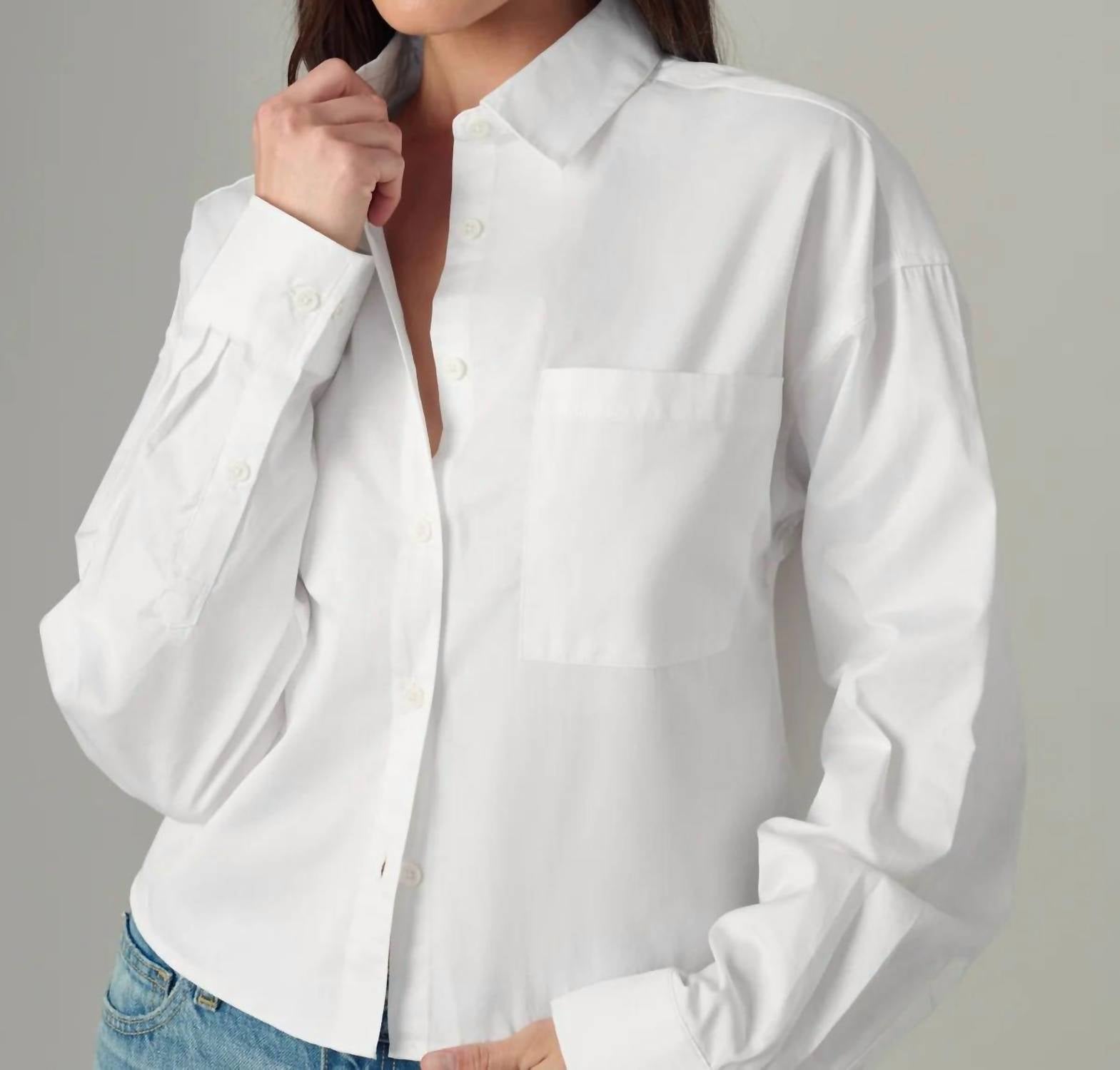 Joe'S Jeans - The Cropped Boyfriend Button Down Shirt