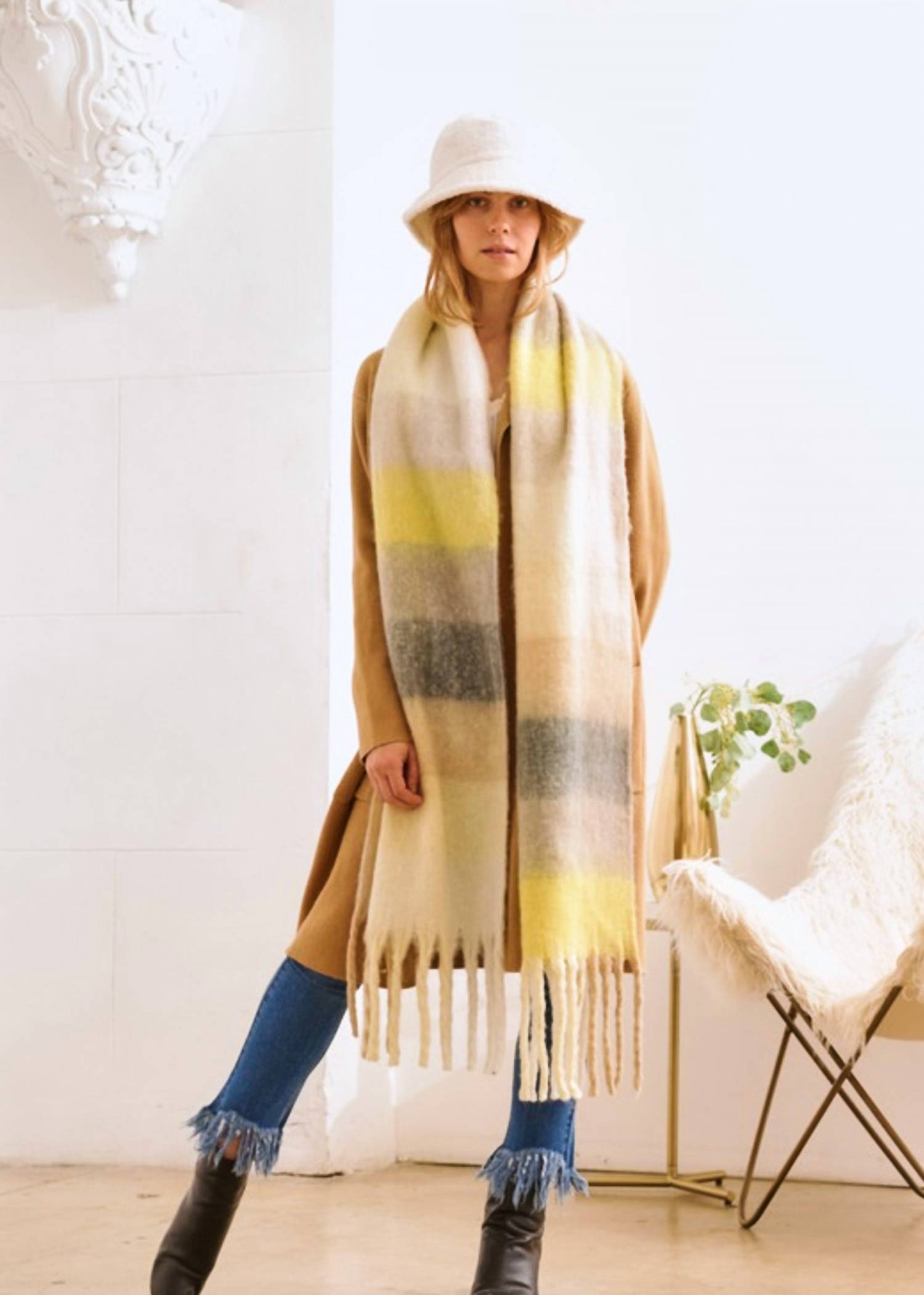 Ciel - Palmier Brushed Scarf