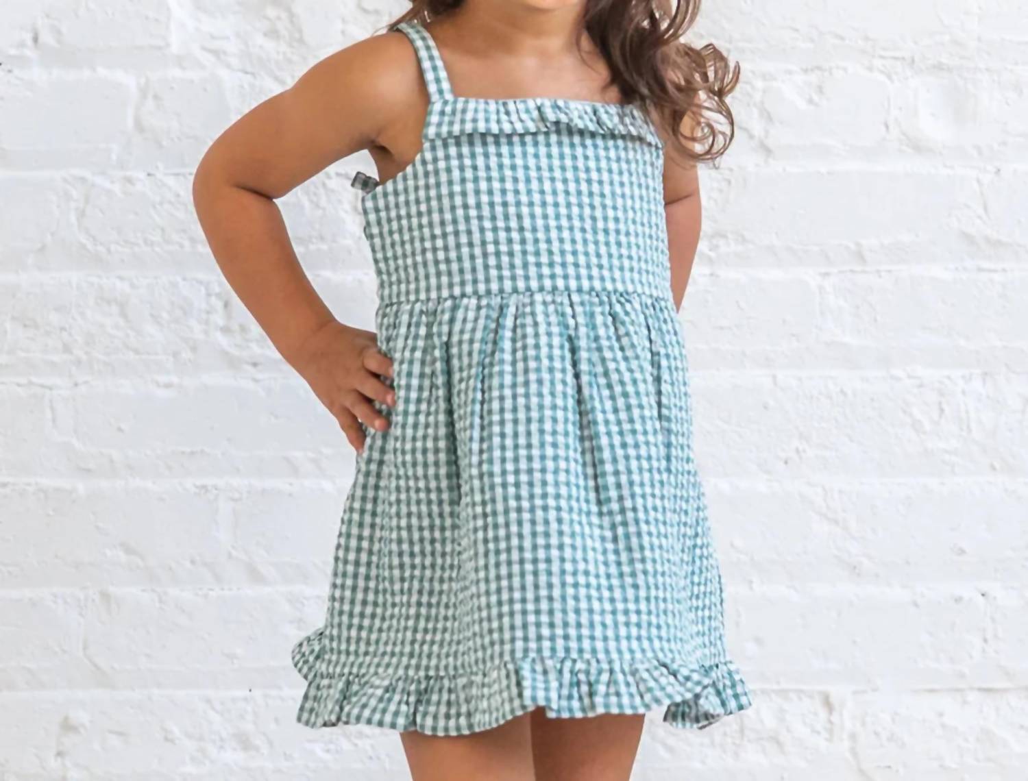 Colored Organics - Girl's Juliette Seersucker Tank Dress