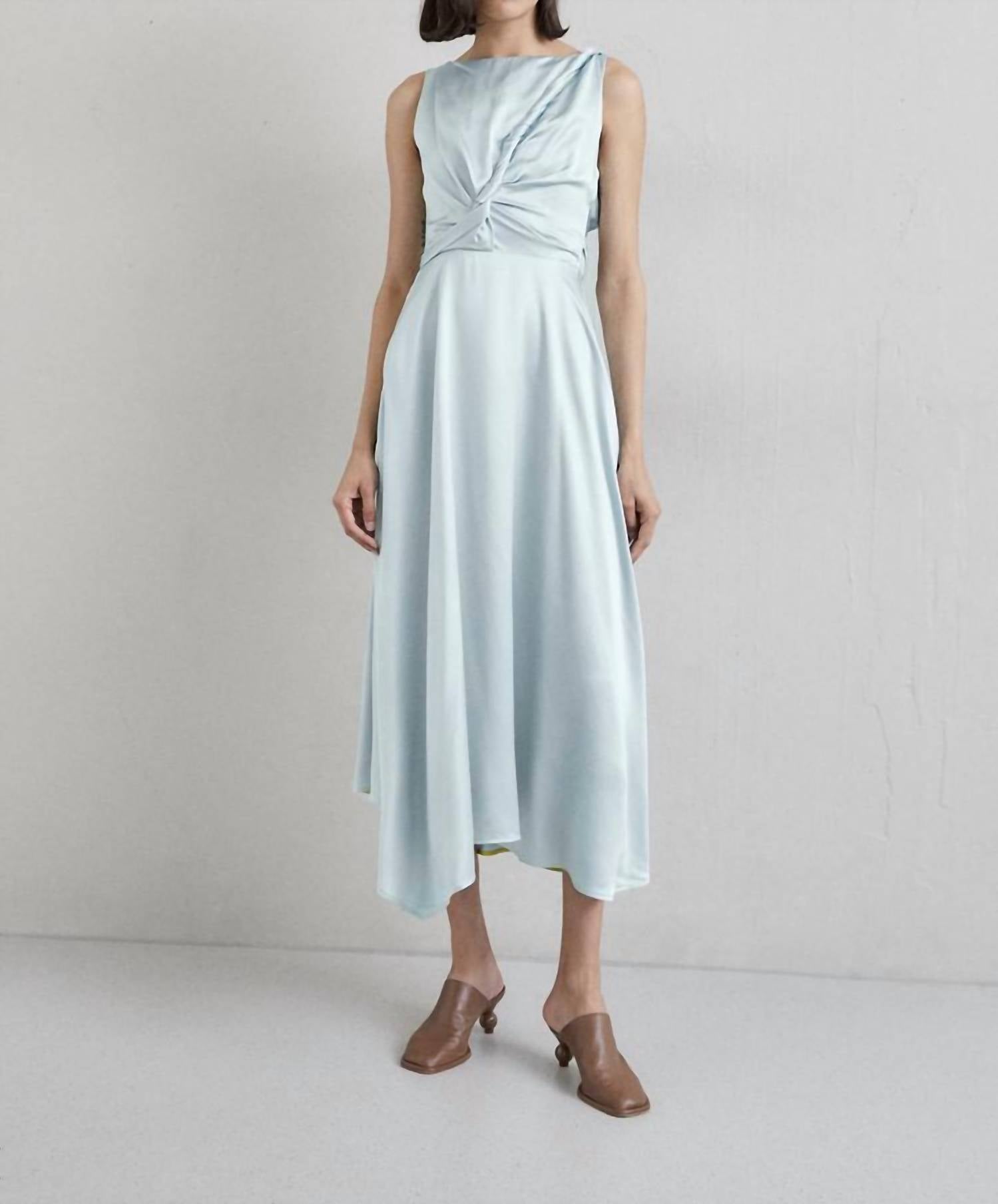 Roksanda - Brida Silk Satin Dress in Saltwater