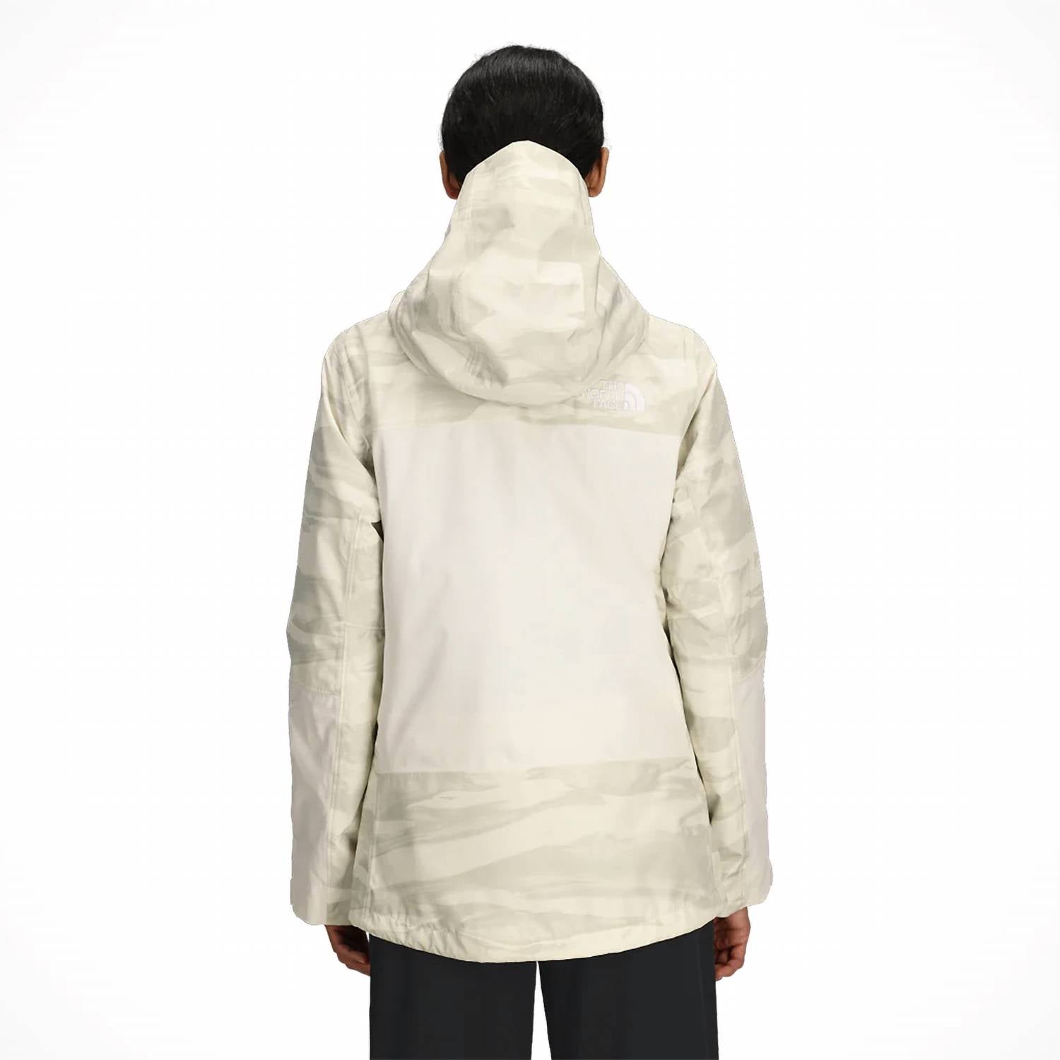 THE NORTH FACE THERMOBALL Snow Triclimate Jacket in white dune edge - women's jacket - alternate view
