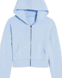 Katie J Nyc - Girls' Dylan Crop Zip Hoodie