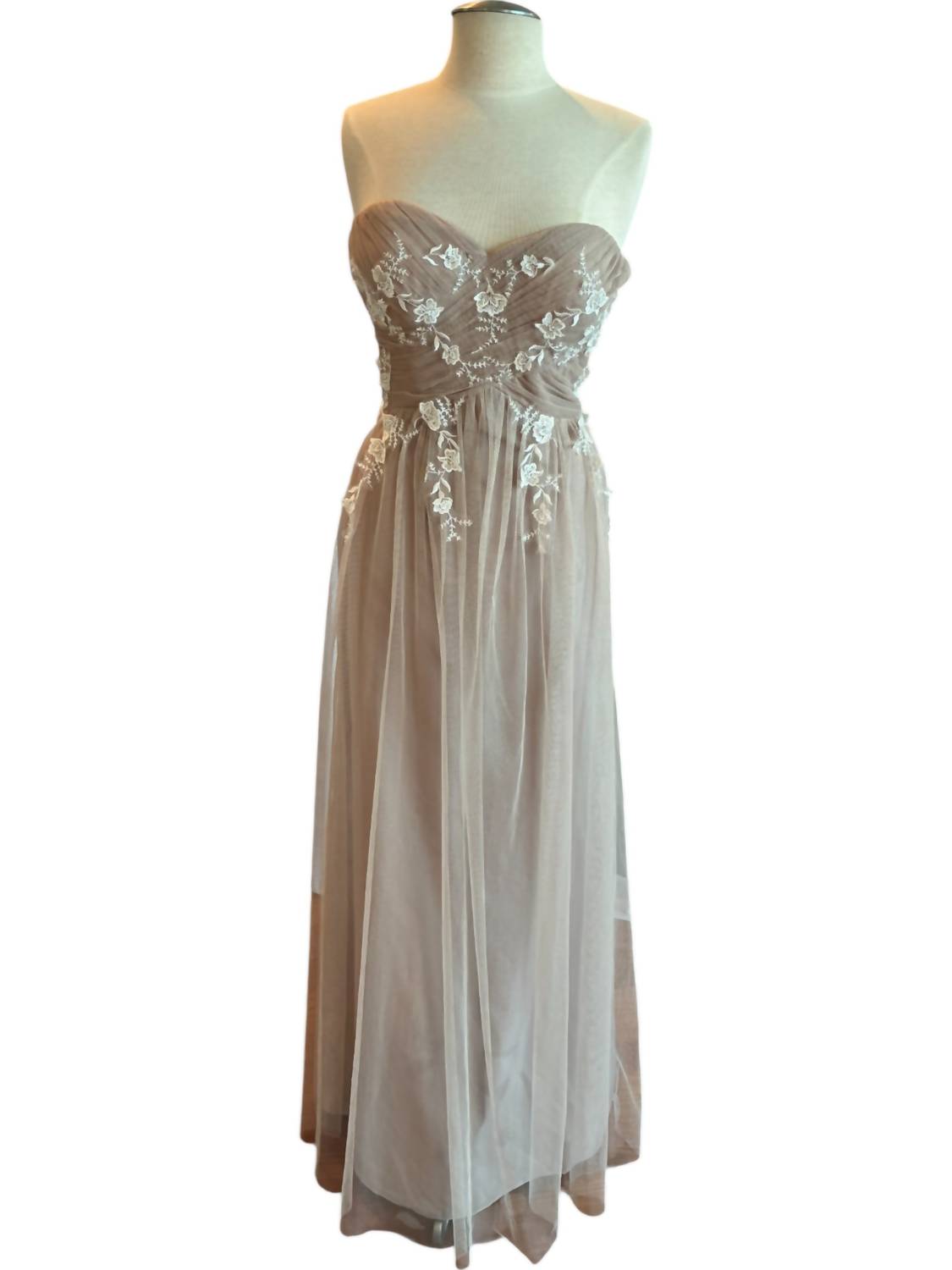Dessy - Women's Strapless Floral Gown