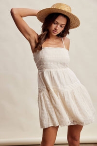 Listicle - Lace Tiered Mini Dress