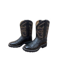 Double-H Boots Women's Short Top Western Boots in midnight - women's shoe