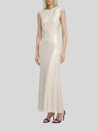Self-Portrait - Rhinestone Cut Out Midi Dress