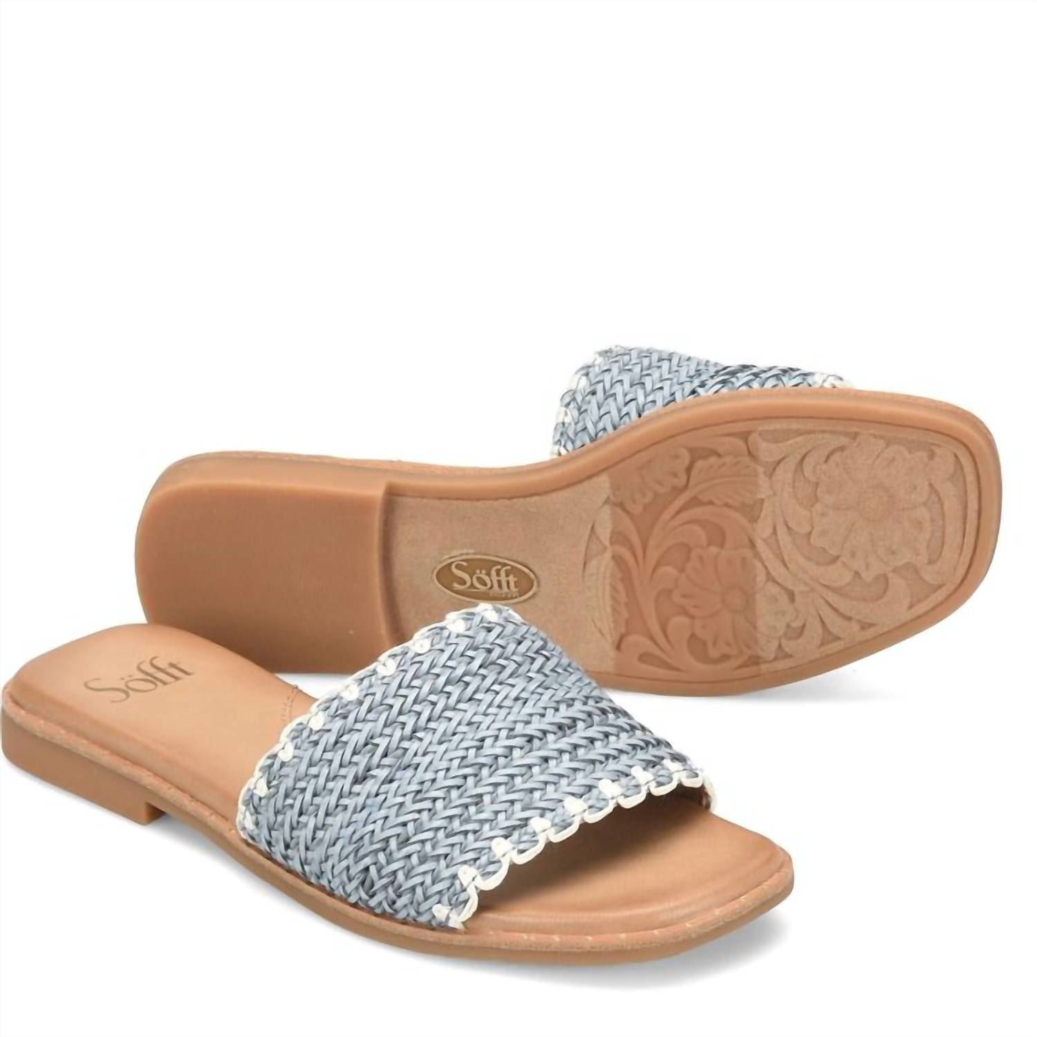 Sofft Women's Elsa Slide Sandal in zanteblue - women's sandal