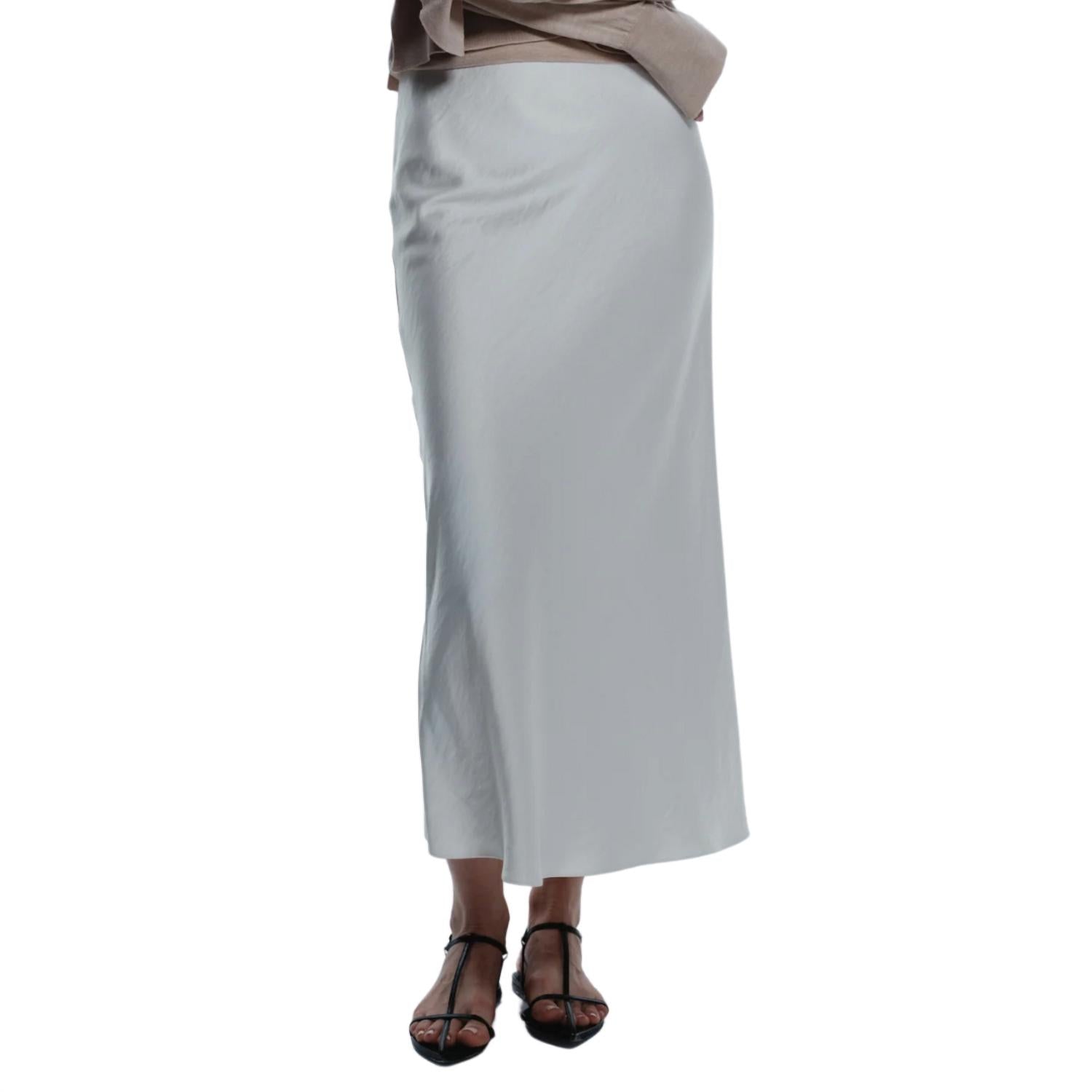 Saint Art - Talia Charmeuse Midi Skirt