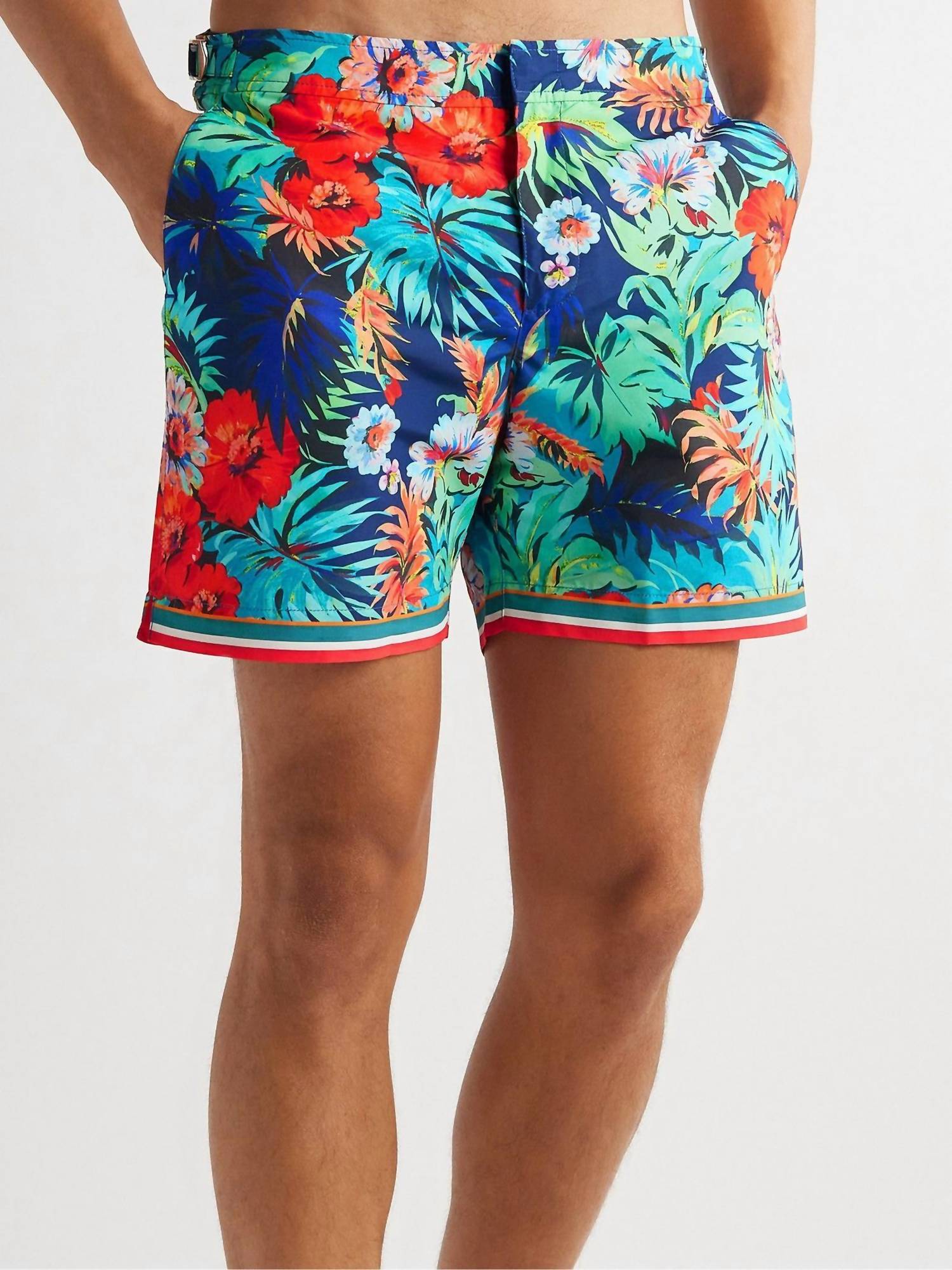 Orlebar Brown - Kid's Mid-length Floral-print Swim Shorts