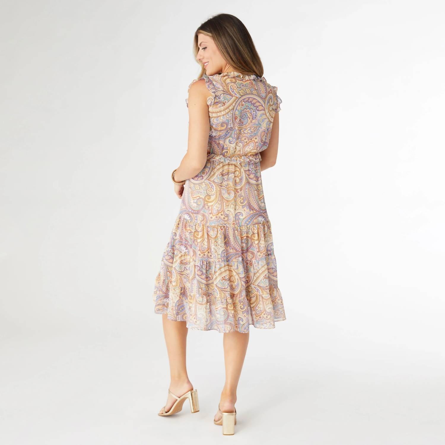 Coco + Carmen - Florence Chiffon Paisley Dress