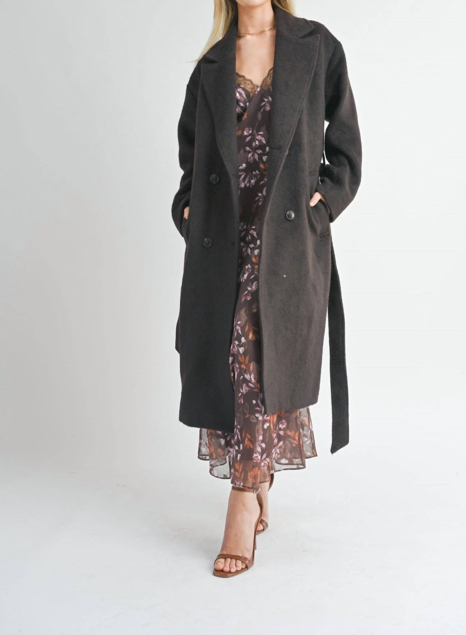 Sage The Label - Attraction Double Breasted Coat