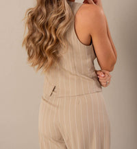 Ferrache - Pinstripe Button-Front Tailored Vest