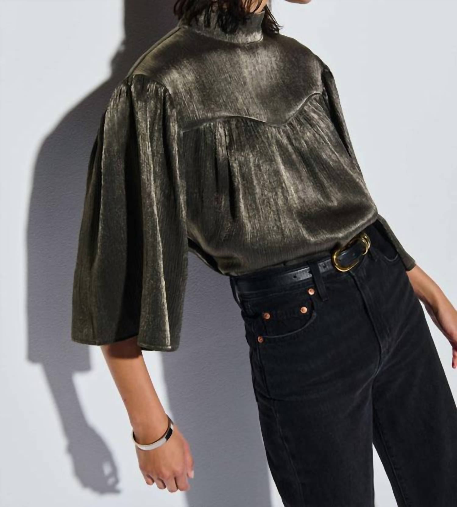 Nation Ltd - Marci Mock Neck Top