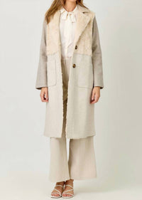 Mystree - Color Block Long Coat