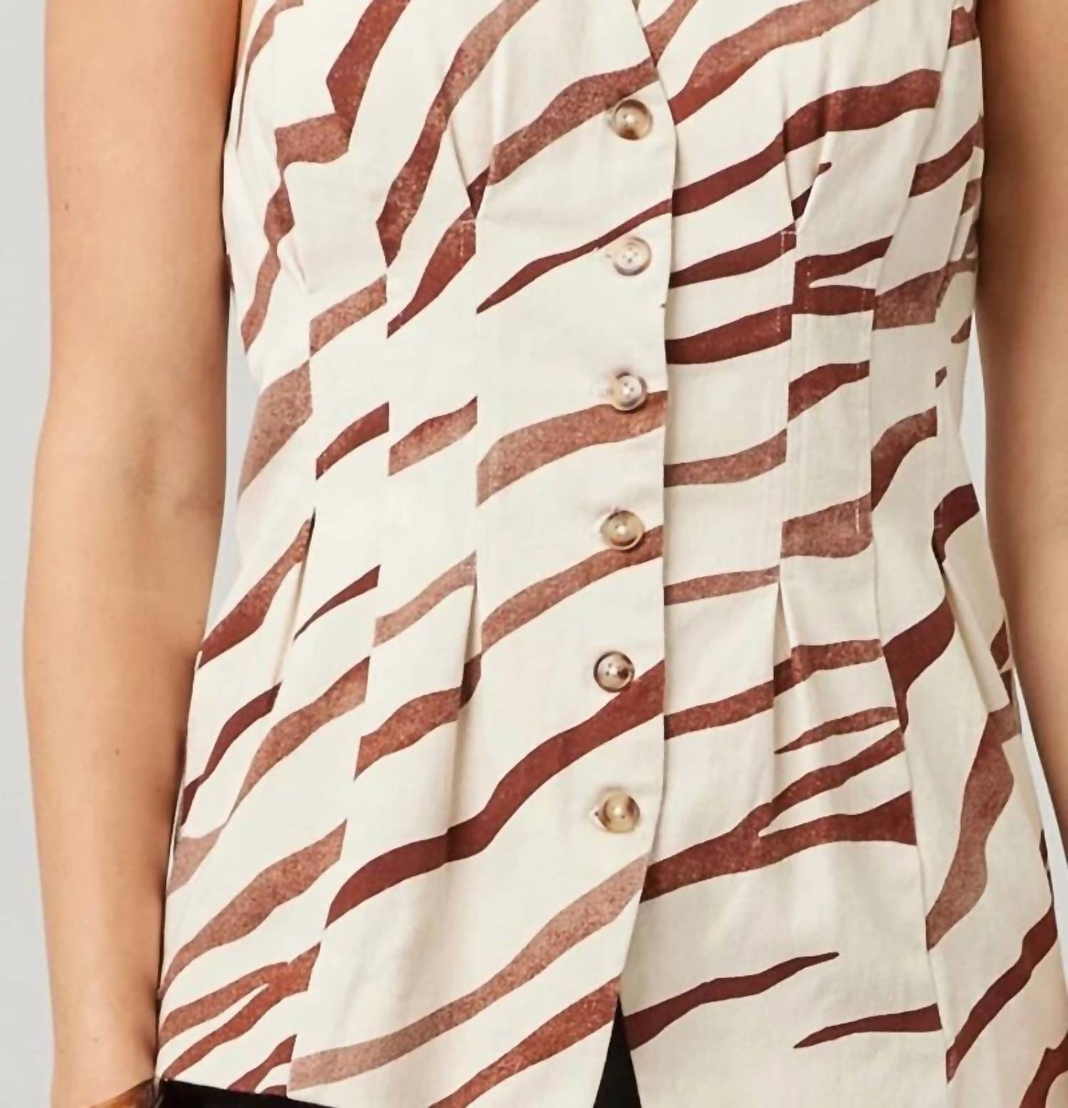 Illa Illa - Sasha Zebra Printed Halter Top & Short Set