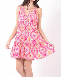 Very J - Such a Flirt Midi Printed Dress