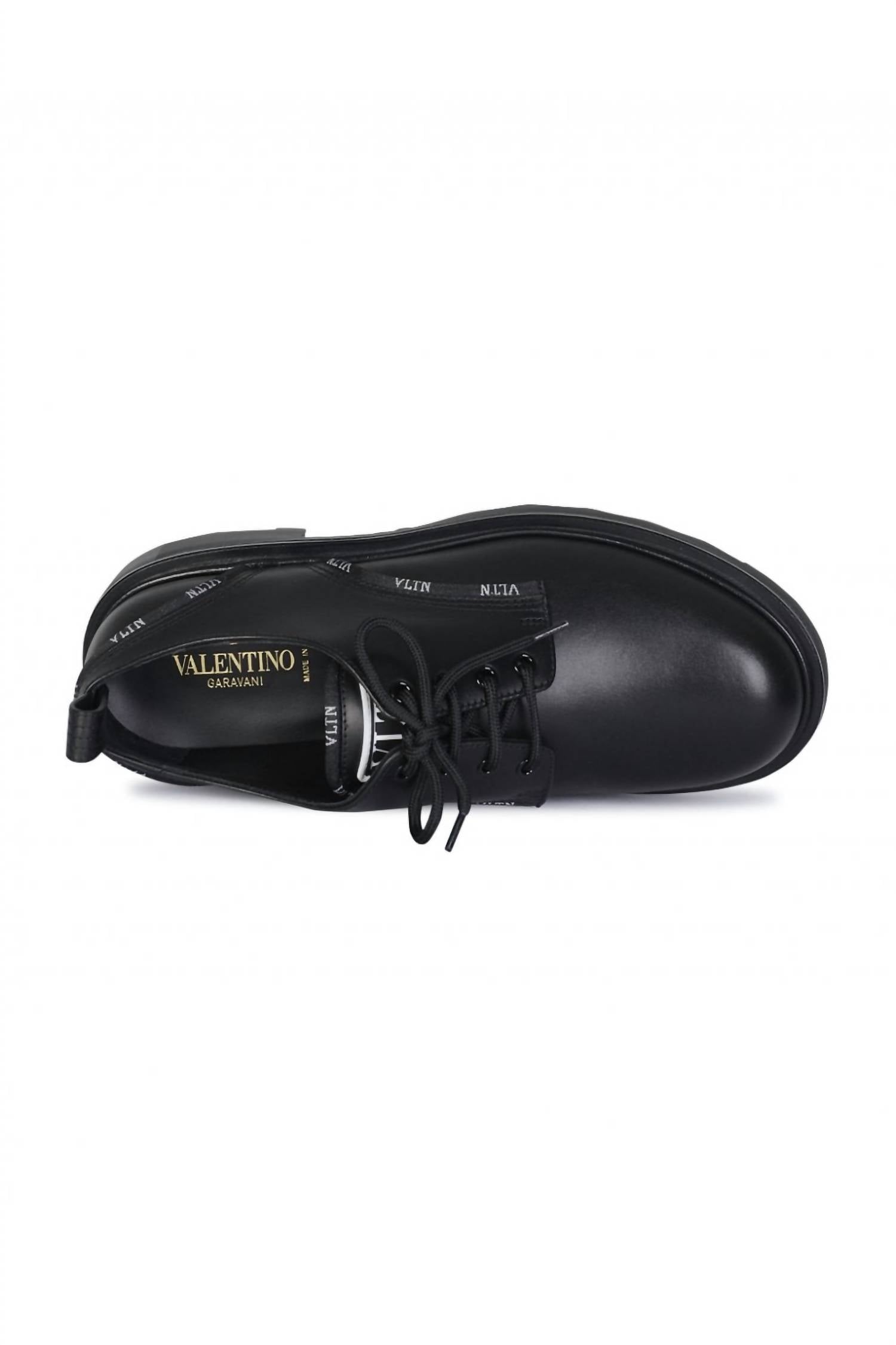 Valentino Garavani - Men's Vltn Calf Leather Derby Dress Shoes