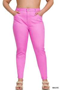 Zenana - High Rise Skinny Denim Pants