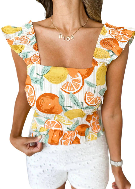 Pinch - Zesty Print Tank Top