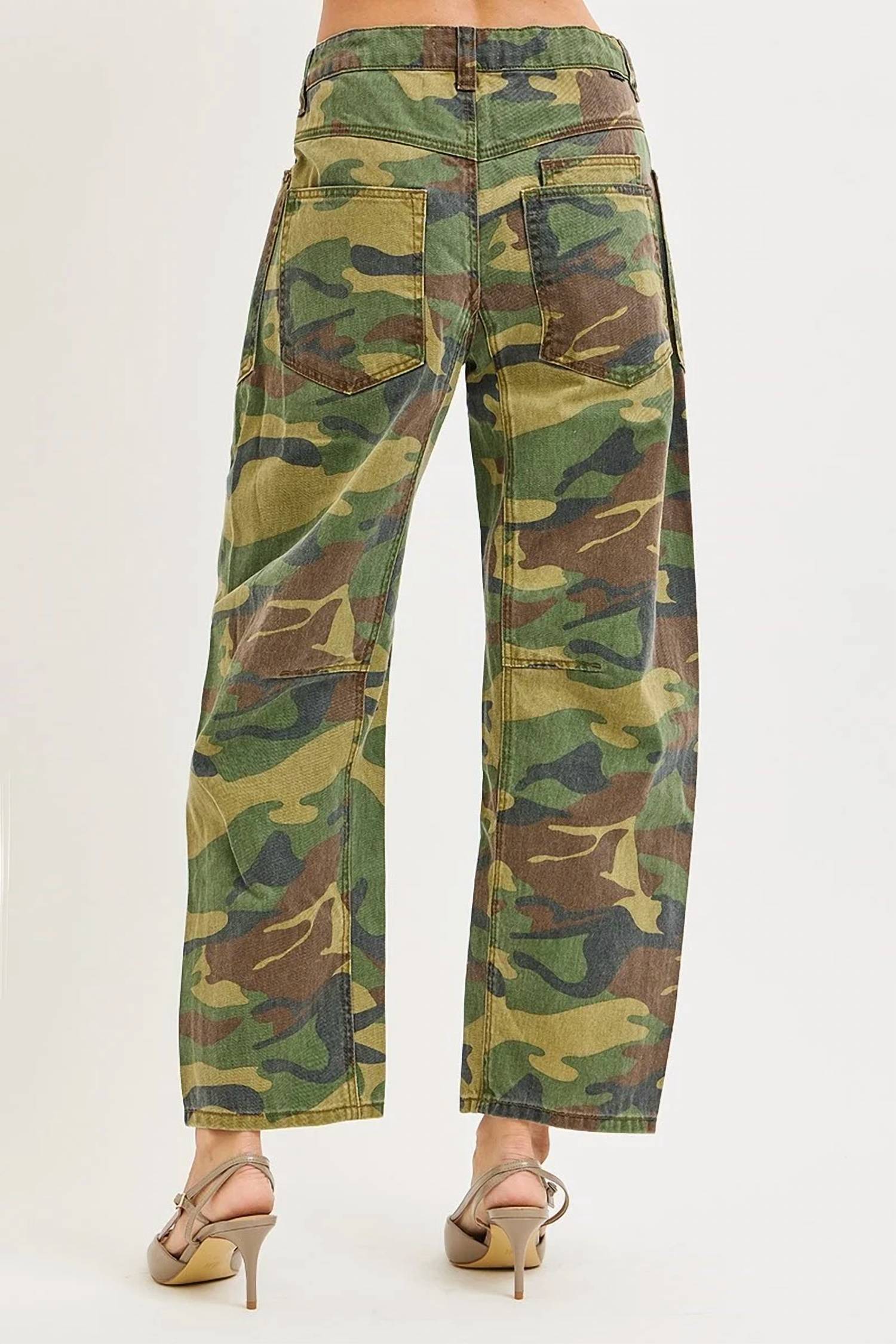 Risen - Slouchy Crop Barrel Pants