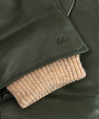 Echo - Rib Cuff Leather Glove - Unisex