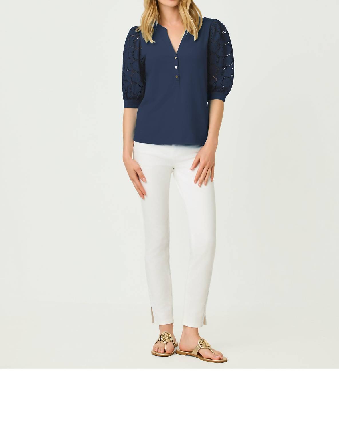 Lilly Pulitzer - Ronson Eyelet Knit Top