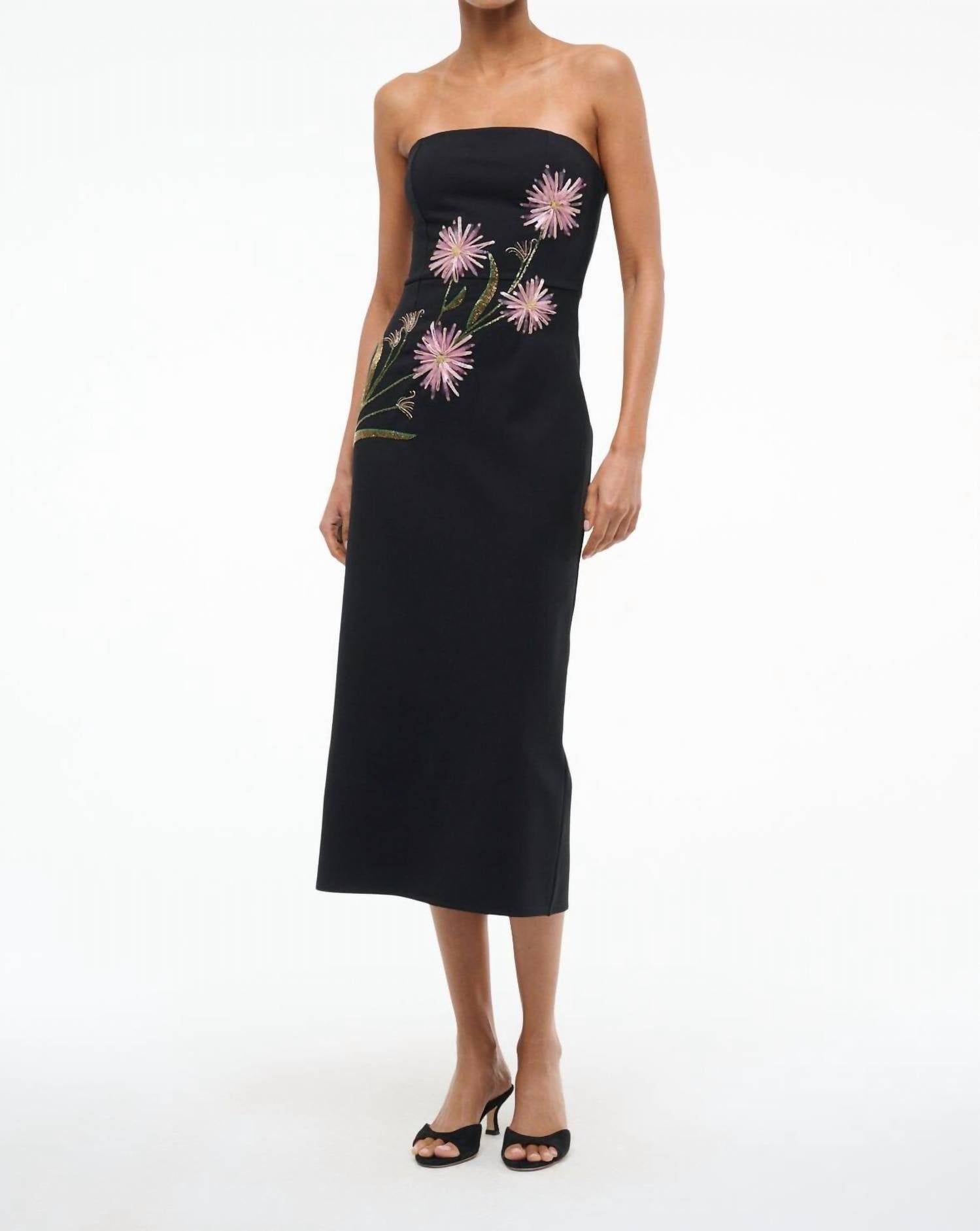 Staud - Brooke Strapless Midi Dress