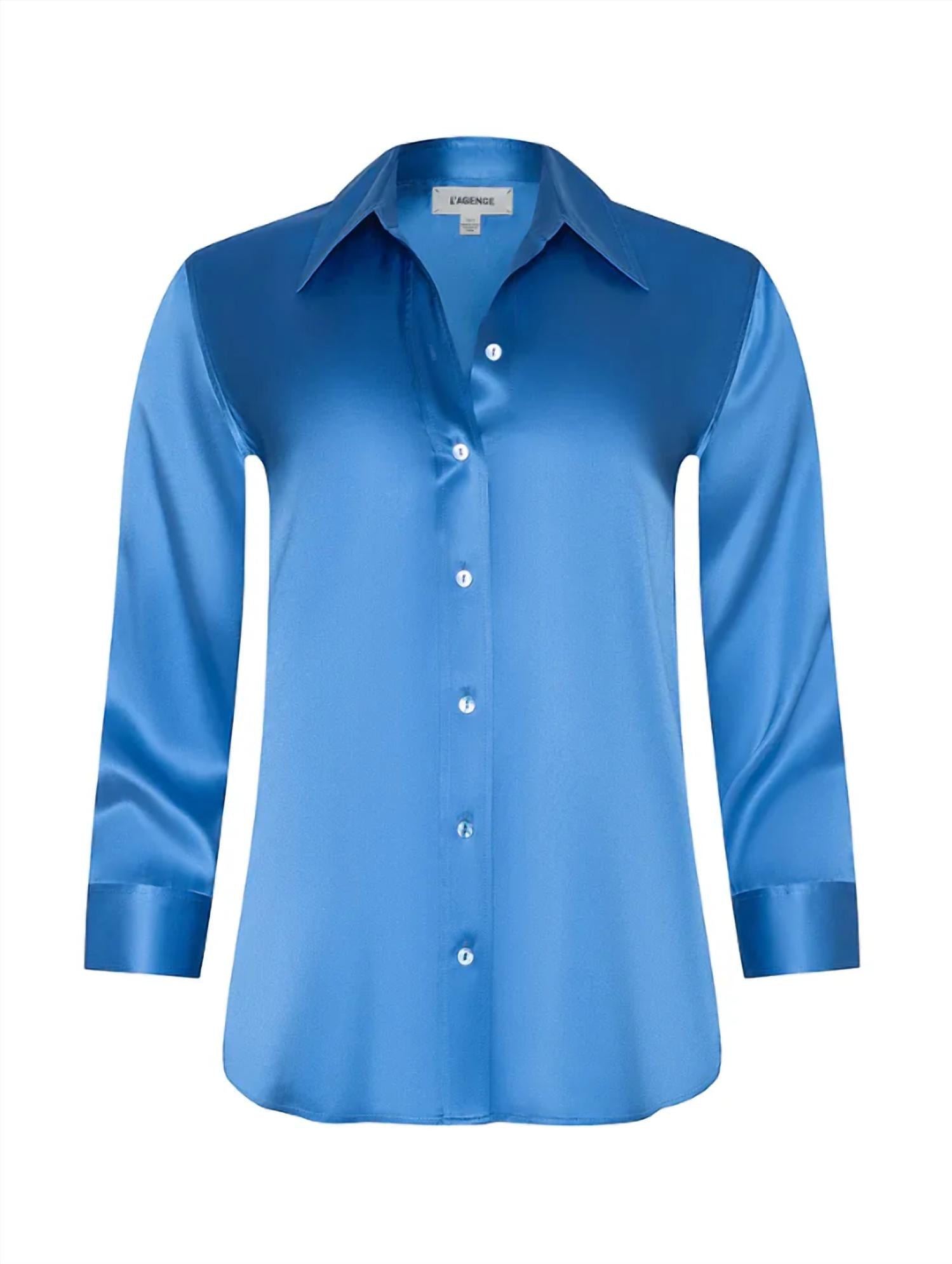 L'Agence - Dani 3/4 Sleeve Silk Blouse