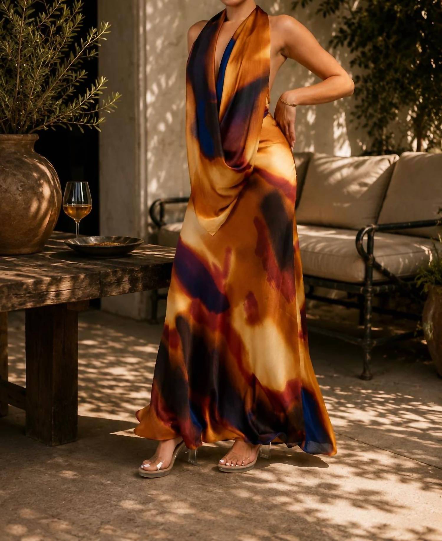 Privy - Sienna Open Back Maxi Dress