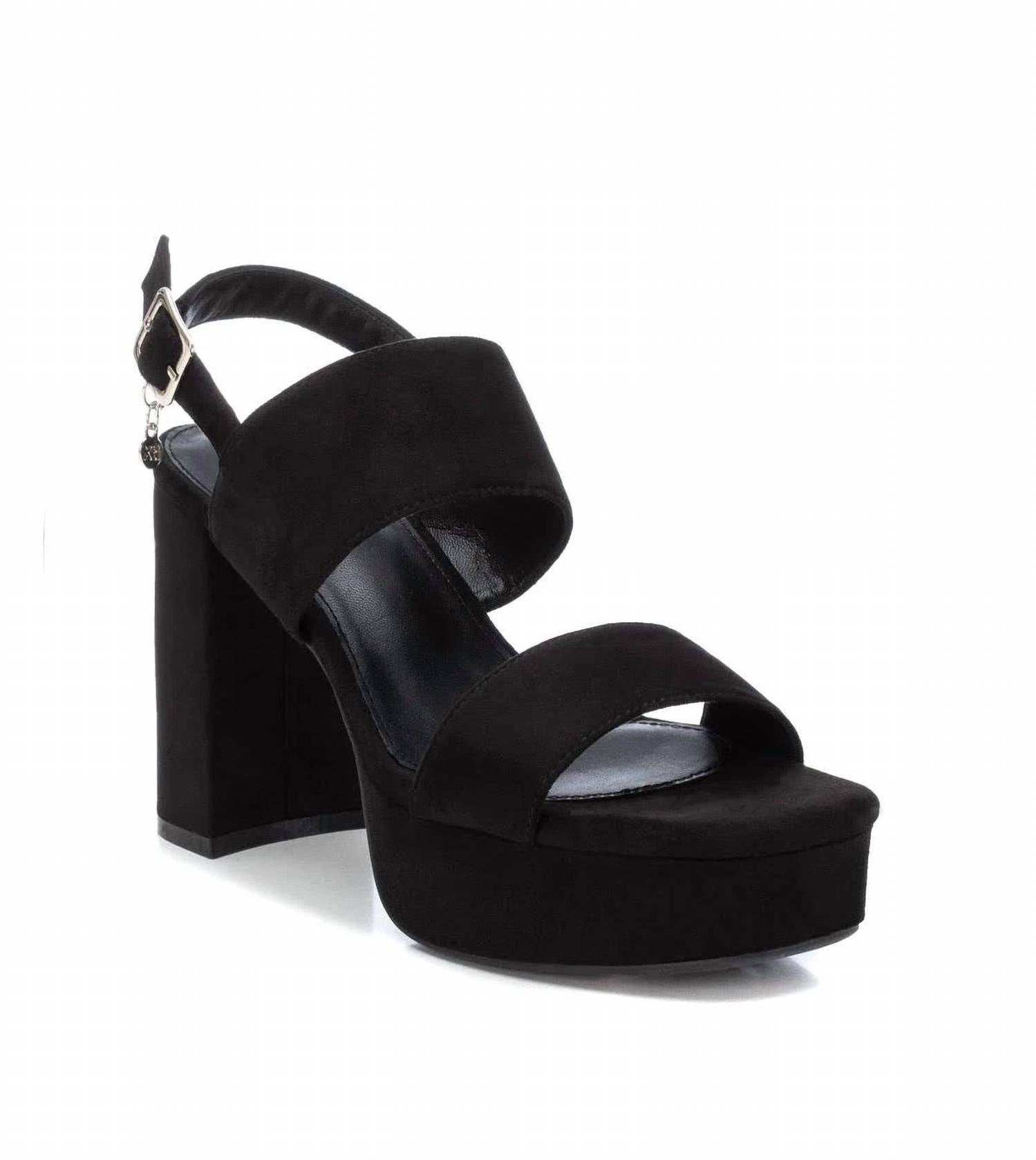 Xti - Women's Heeled Suede Sandals