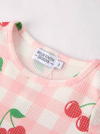 Rylee Faith Designs - Girls Cherry Long Sleeve Dress