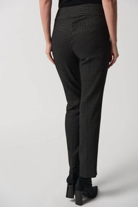 Joseph Ribkoff - Woven Jacquard Slim-fit Pants