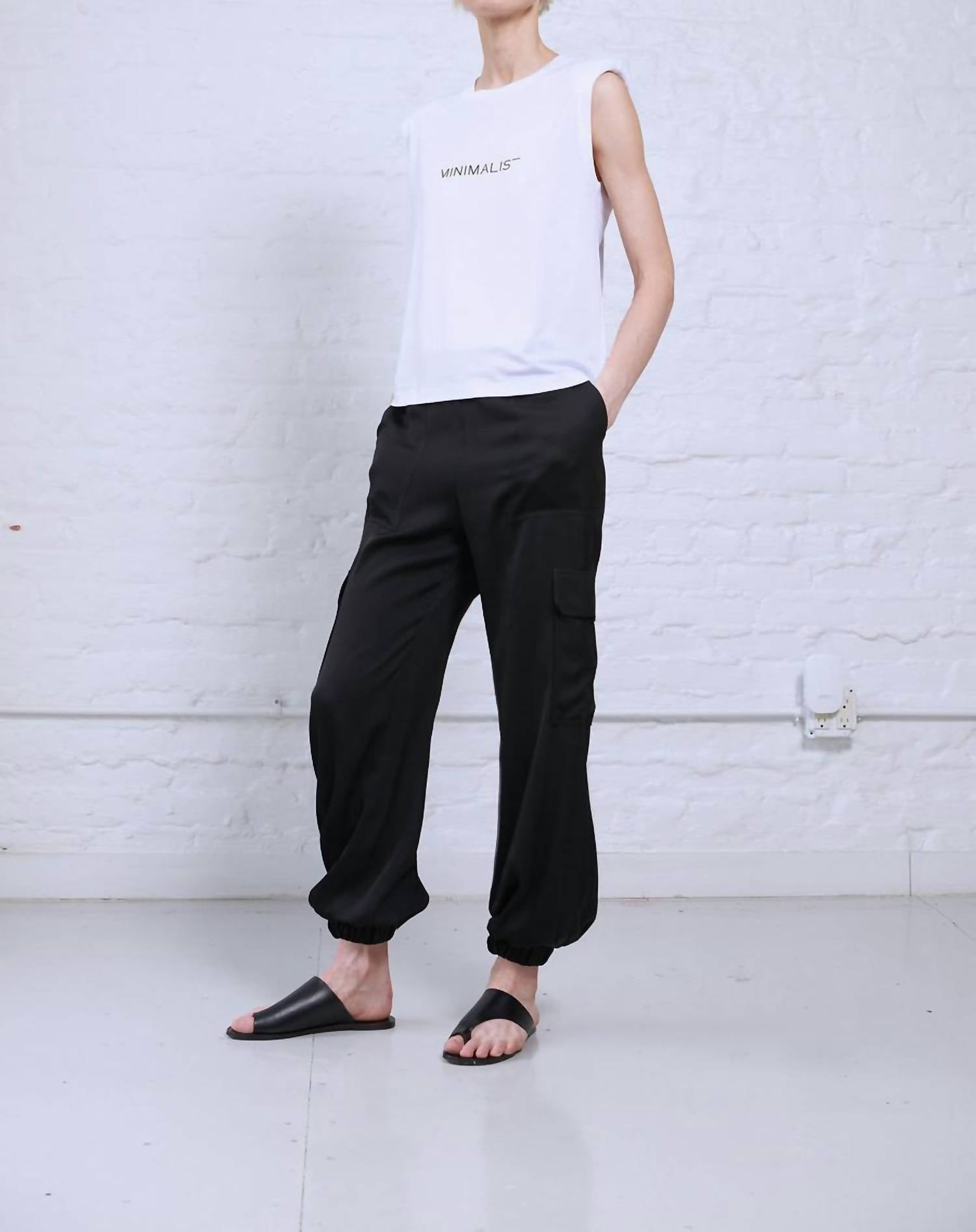 Inessa Luxe Logo Shoulder Pad Tee
