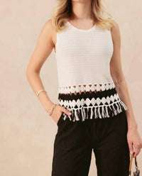 27 Miles Malibu - Sleeveless Top With Fringe