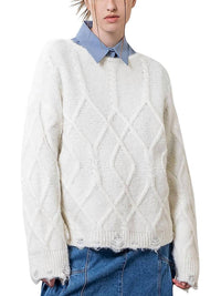 Moon River - Destroyed Cable Sweater