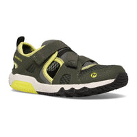 MERRELL Little Kid's Hydro Free Roam Sandals in olive lime - kids' sandal