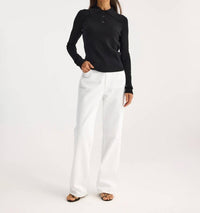Rohe - Rib Knitted Long Sleeve Polo Shirt
