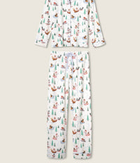 Pj Salvage - Sleigh All Day 3-piece Flannel Pajama Set