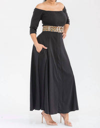 Karen T Design - Off The Shoulder Maxi Dress
