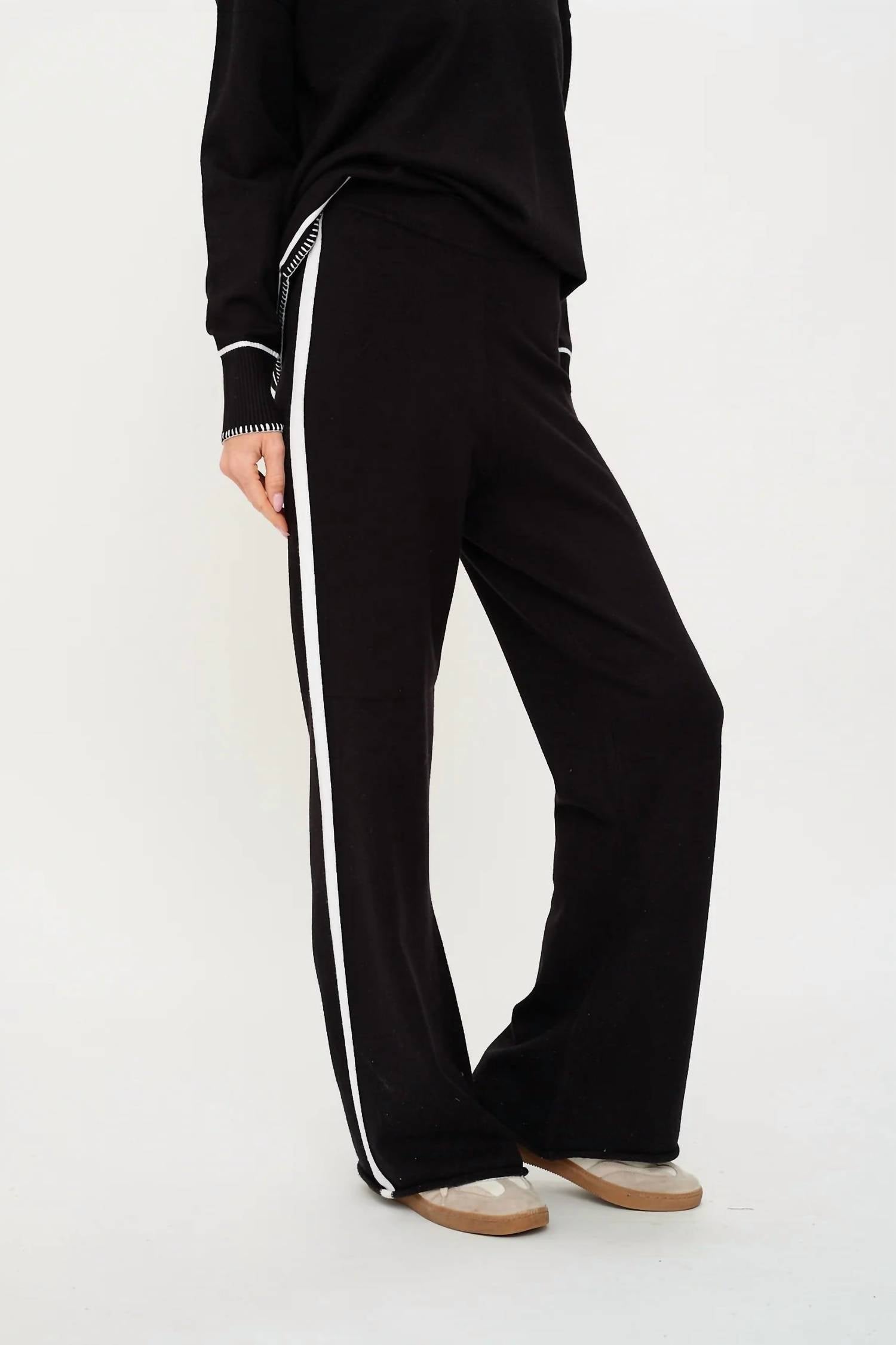 Six/Fifty - Kellie Stitched Wide Leg Pants