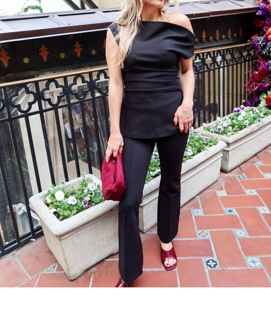 Loucia - Power Move Asymmetrical Top And Pants Set