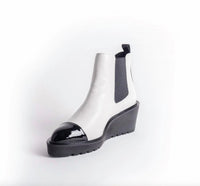 CECELIA NEW YORK Women's Gemmain Boots in black white - women's shoe - alternate view