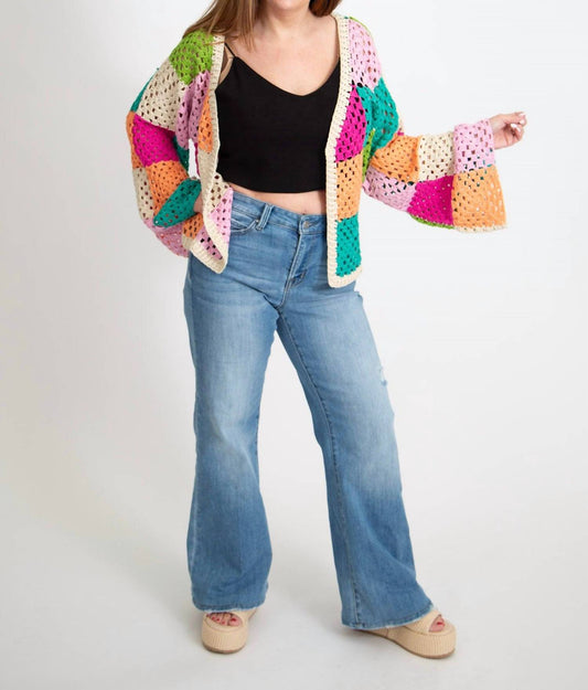 Bibi - Crochet Open Cardigan