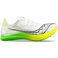 SAUCONY Men's Terminal Vt Spike Shoes in white slime - men's shoe