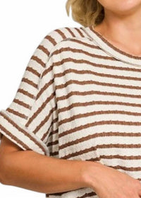 Zenana - Jacklyn Stripe Top