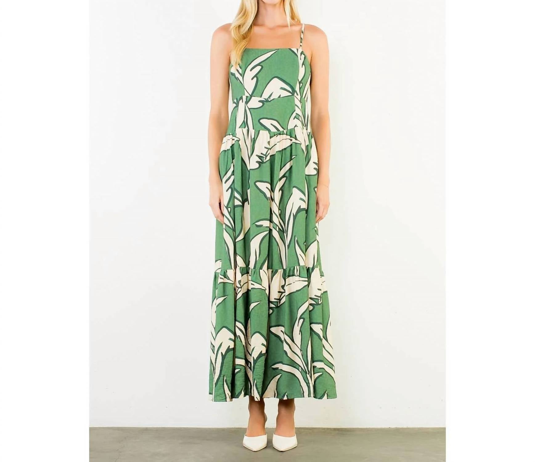 Thml - Strap Leaf Maxi Dress