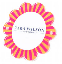 Tara Wilson Designs Daisy Acrylic Picture Frame= in pink orange - item