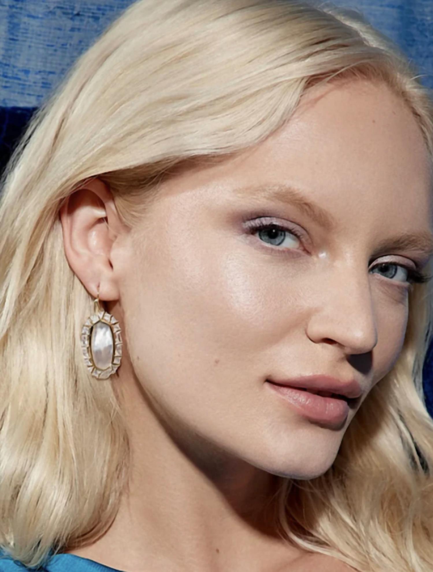 Kendra Scott - Elle Crystal Frame Drop Earrings