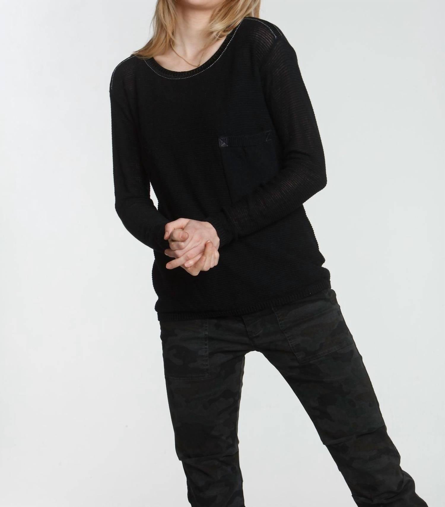 Label+Thread - Women's Frankie Pocket Crew Top